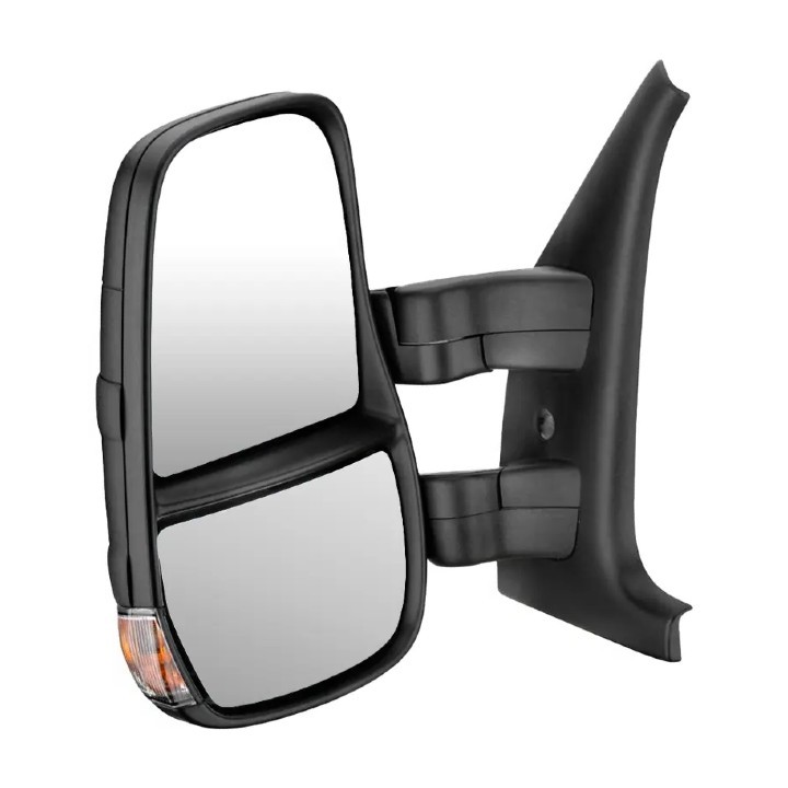 ESPEJO RETROVISOR *SX* COMPLETO (MANUAL) (C/DESEMP) (BRAZO CORTO)